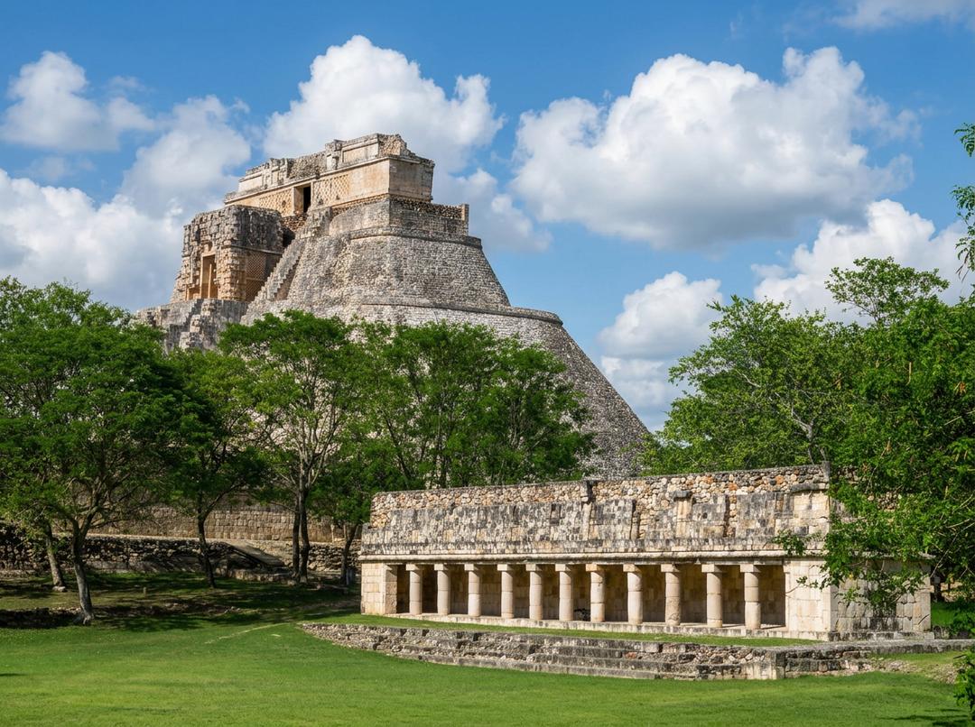 Pirámide del Adivino en Uxmal