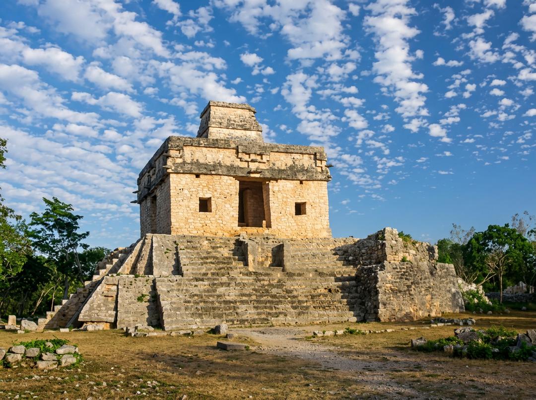 Templo de las Siete Muñecas en Dzibilchaltún