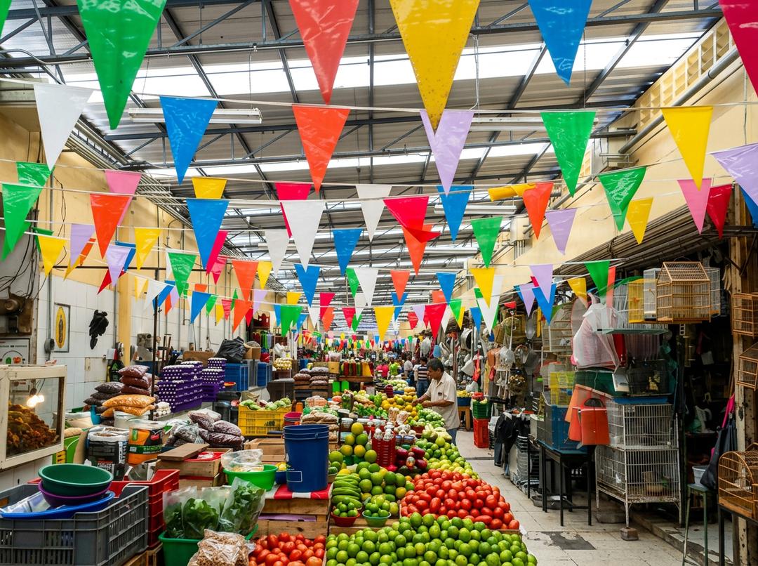 Puesto tradicional en Mercado de Santiago, Mérida