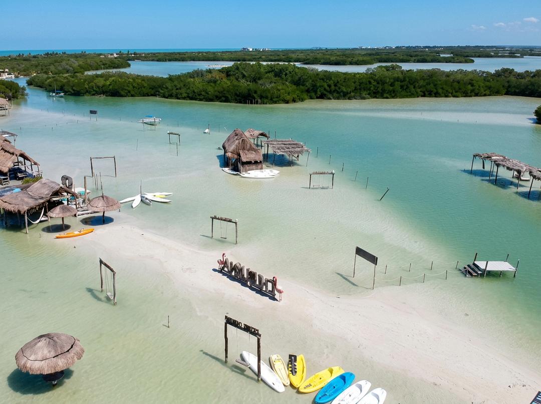 Manglares y lagunas en Yucatán