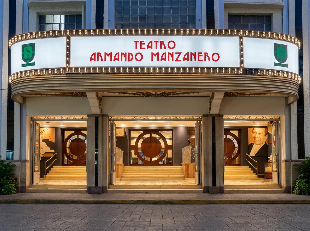 Vista exterior del Teatro Armando Manzanero en Mérida